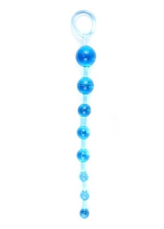 Plug/kulki-Jelly Anal 10 Beads Blue Boss of toys