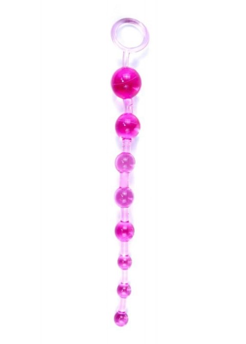 Plug/kulki-Jelly Anal 10 Beads Pink Boss of toys