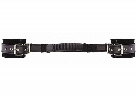 Adjustable Leather Handcuffs - Black Boss of toys