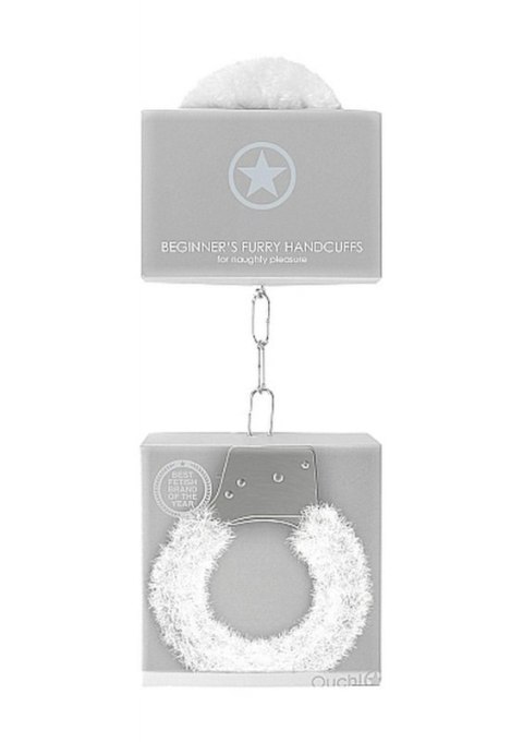 Beginner""s Handcuffs Furry - White Boss of toys