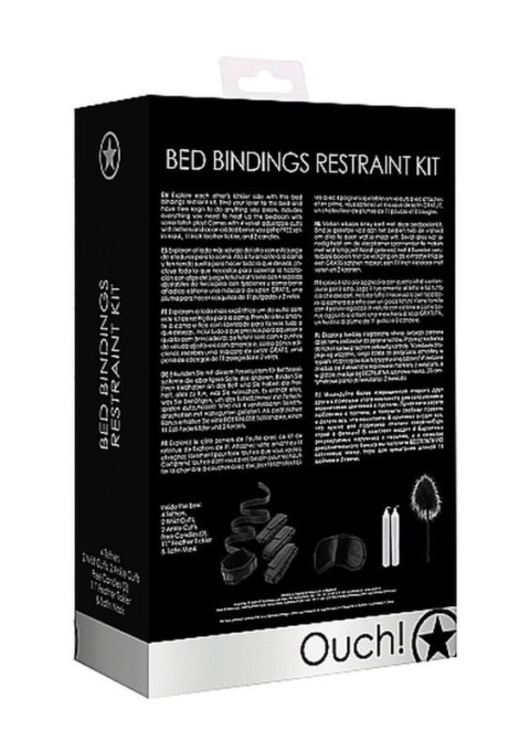 Bed Bindings Restraint Kit - Black Boss of toys