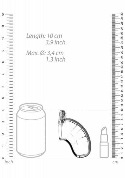 Model 15 - Chastity - 3.5"""" - Cock Cage - Transparent Boss of toys