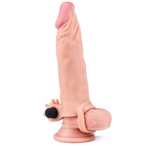 Add 2"" Pleasure X Tender Vibrating Penis Sleeve Flesh Boss of toys