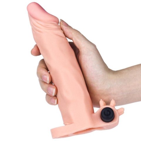 Add 2"" Pleasure X Tender Vibrating Penis Sleeve Flesh Boss of toys