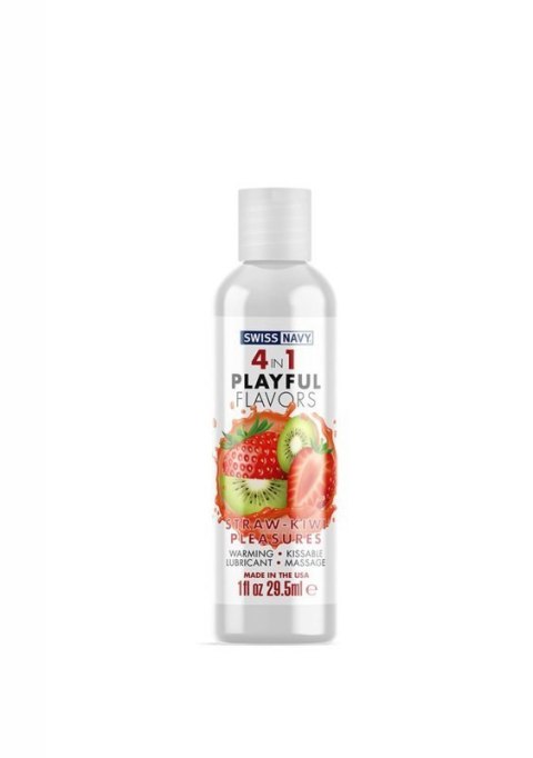 4 In 1 Lubricant with Straw-Kiwi Pleasures Flavor - 1 fl oz / 30 ml Boss of toys