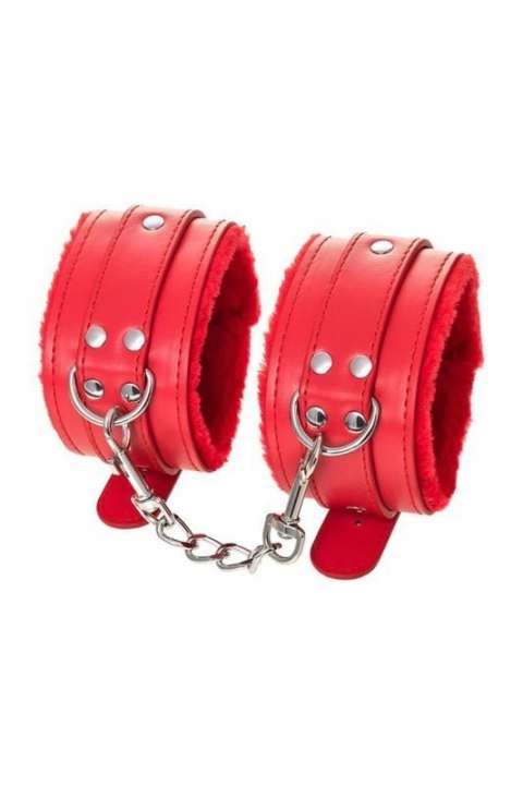 Anonymo handcuffs, PU leather, red, 27 cm Boss of toys