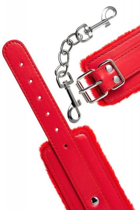 Anonymo handcuffs, PU leather, red, 27 cm Boss of toys