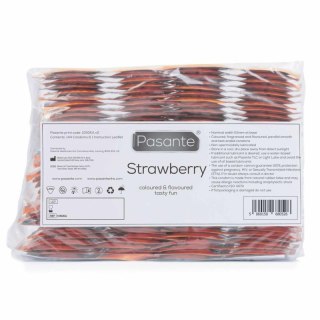 Pasante Strawberry Crush Condoms Bulk Packs 144 psc Boss of toys
