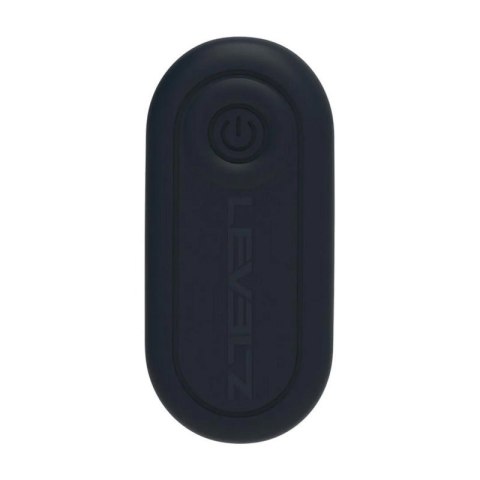 Dual Vibrating Remote Rotating Beads Silicone Prostate Stimulator with Cock and Ball Ring - Black Boss of toys