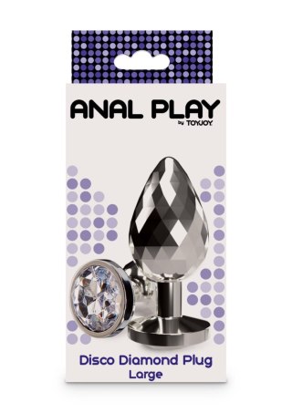 Disco Diamond Plug Large Silver SCALA