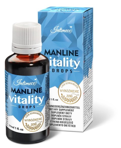 Krople pobudzające - INTIMECO MANLINE VITALITY DROPS 30ml Intimeco