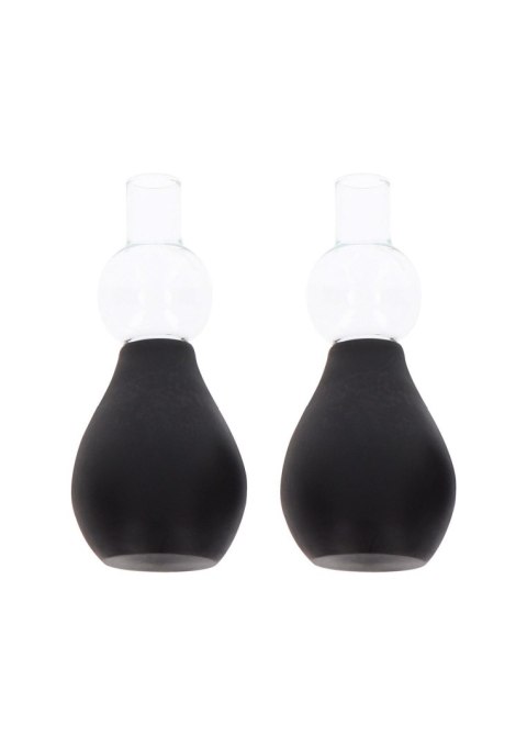 Nipple Enlargers with 8 Rings Black SCALA
