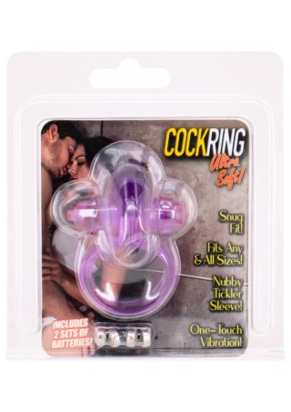 Rabbit Vibrating Cockring Purple SCALA