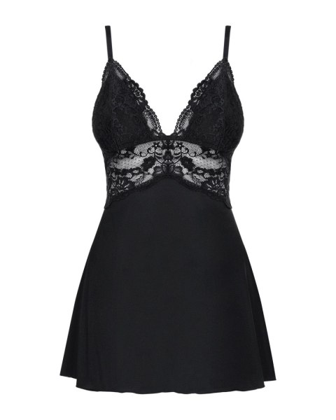 Bielizna-810-BAB-1 babydoll i stringi czarna L/XL Obsessive - Amocarat Sp. z o.o.