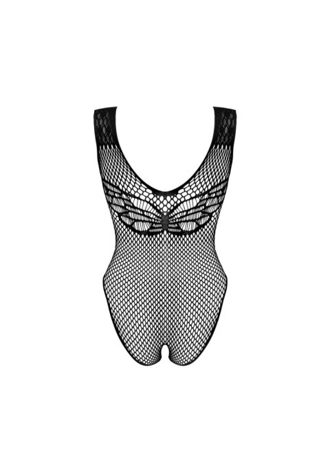 Body Obsessive B134 czarne siateczkowe z otwartym krokiem XL XXL Obsessive