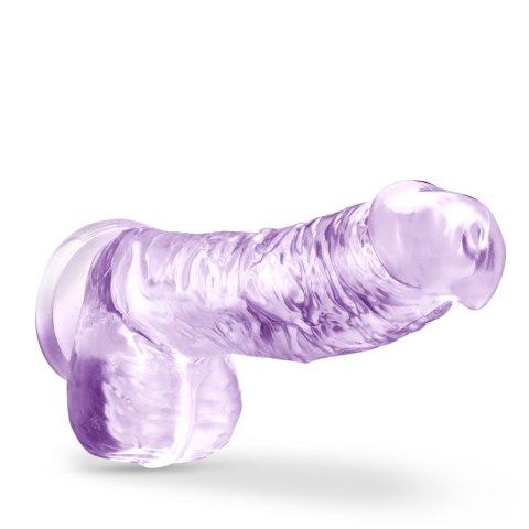 NATURALLY YOURS  6" CRYSTALLINE DILDO  AMETHYST Blush