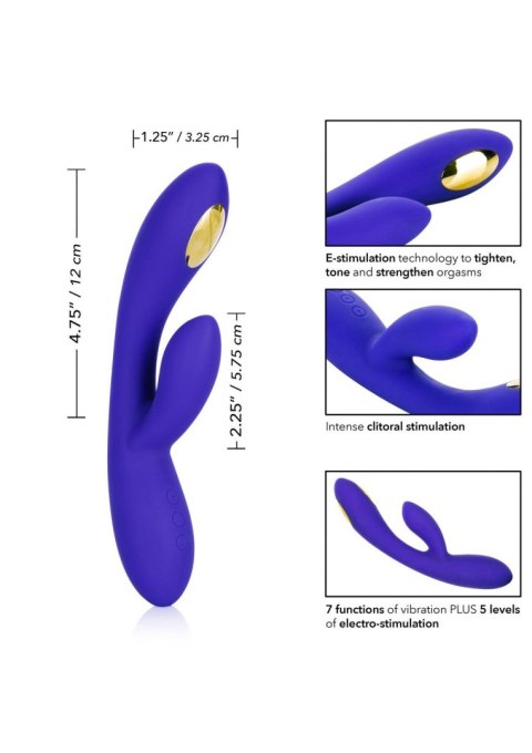 Wibrator punktu G Estim Dual Wand niebieski 21.5 cm CalExotics