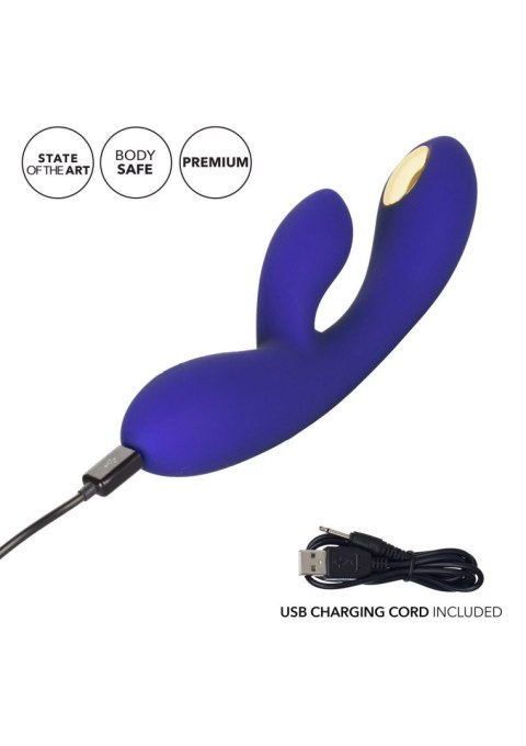 Wibrator punktu G Estim Dual Wand niebieski 21.5 cm CalExotics