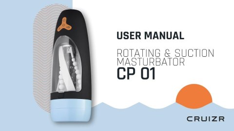 Masturbator Cruizr CP01 automatyczny z obrotem i ssaniem USB Cruizr