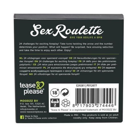 Sex Roulette Foreplay (NL-DE-EN-FR-ES-IT-PL-RU-SE-NO) Eropartner - INTERSLASH B.V.
