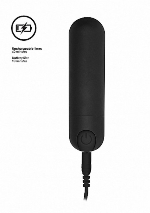 10 Speed Rechargeable Bullet - Black SHOTS