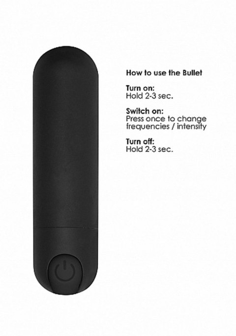 10 Speed Rechargeable Bullet - Black SHOTS