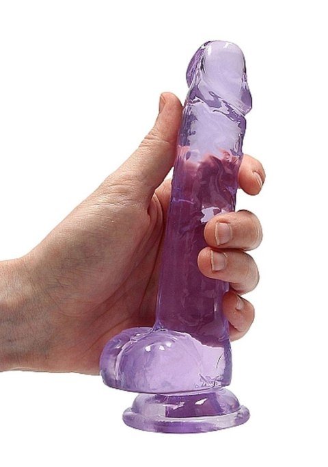7"" / 18 cm Realistic Dildo With Balls - Purple SHOTS