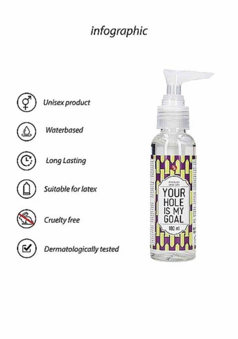 Anal Lube - Your Hole Is My Goal - 100 ml SHOTS