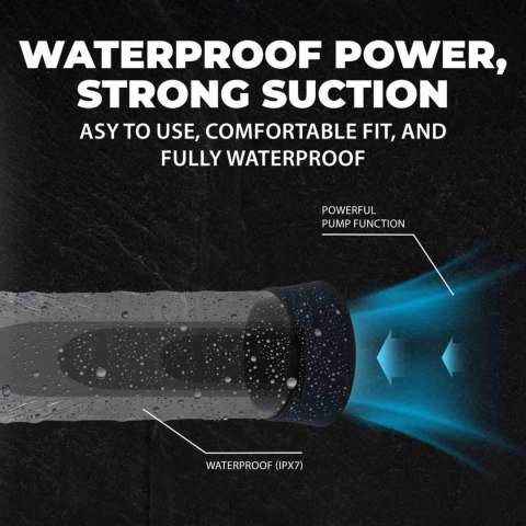 CyberPulse - Automatic Waterproof Penis Pump - Black SHOTS