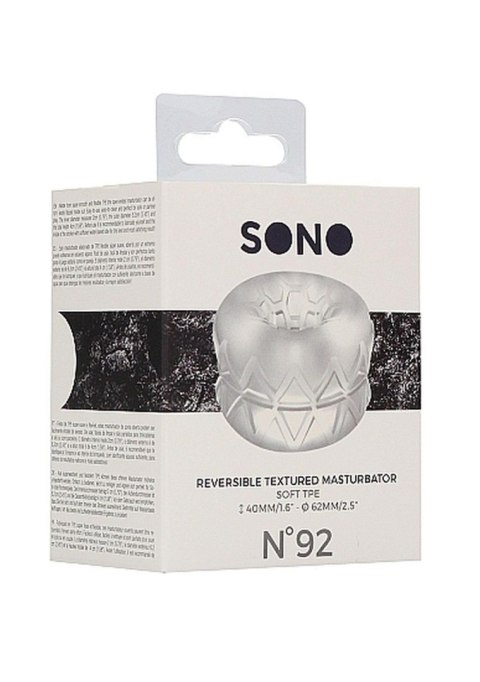 N0. 92 - Reversible Masturbator and Bumper - Transparent SHOTS