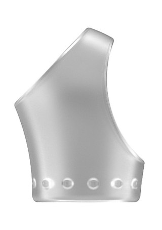 No.45 - Cockring with Ball Strap - Translucent SHOTS