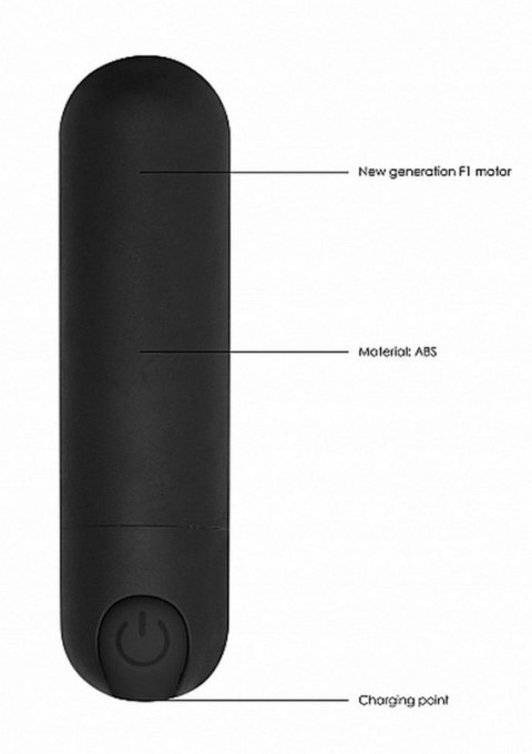 10 Speed Rechargeable Bullet - Black Boss of toys