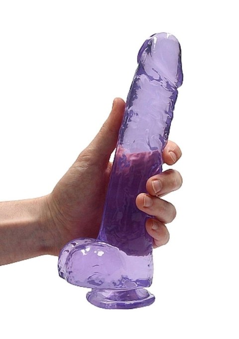 9"" / 23 cm Realistic Dildo With Balls - Purple SHOTS