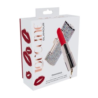 Diamond - Lipstick Vibrator with 4 Attachments - Iridescent SHOTS