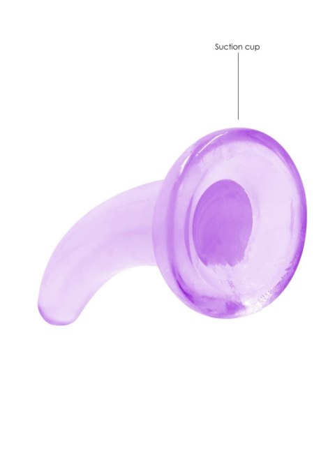 Dildo z przyssawką RealRock Crystal Clear przezroczyste 11 cm RealRock