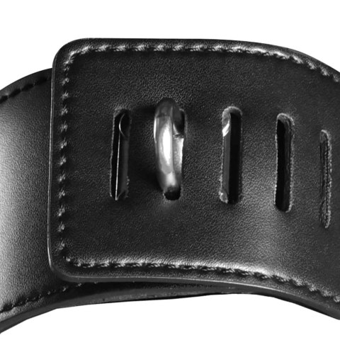 Head Harness with Zip-up Mouth and Lock - Black SHOTS