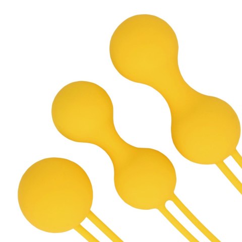 Kegel Ball Exercise Set - Lemonade Yellow SHOTS