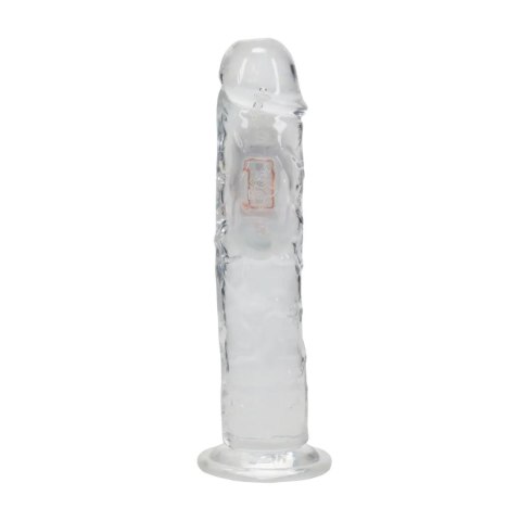 LED Vibrating Straight Cock - 20 cm - Transparent SHOTS