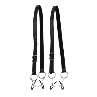 Labia Spreader with Clamps - Black SHOTS