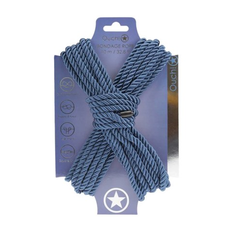 Polyester Bondage Rope - 32.8 ft / 10 m - Navy Blue SHOTS