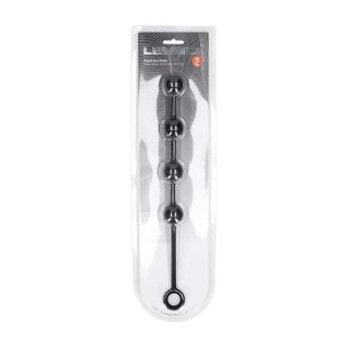 Round Silicone Anal Balls - M - 30mm - Black SHOTS
