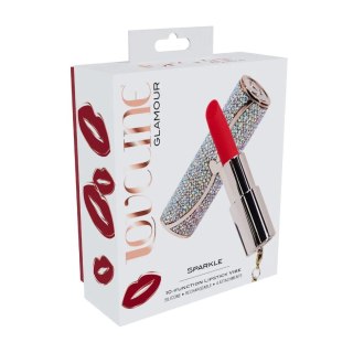Sparkle - Lipstick Vibrator with 4 Attachments - Iridescent SHOTS