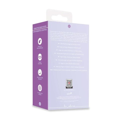 Vibrating Bead Kegel with Remote Control - Lavender SHOTS