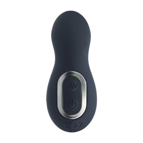 Vibrating and Thrusting Silicone Prostate Massager - Black SHOTS