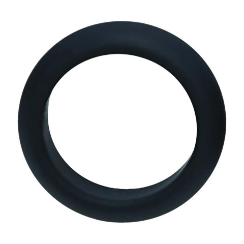 Wide O Silicone Cockring - S - 30mm - Black SHOTS