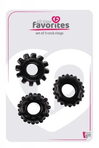 ALL TIME FAVORITES SET OF 3 COCKRINGS BLACK Boss of toys