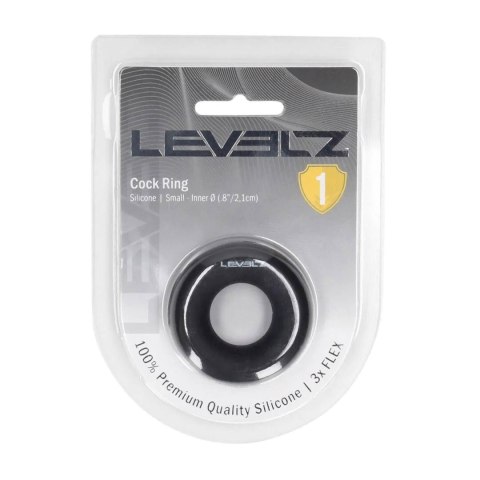 Liquid Silicone Cockring - S - Black Levelz by Shots