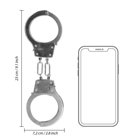Metal Hand Cuffs - Silver Boss of toys