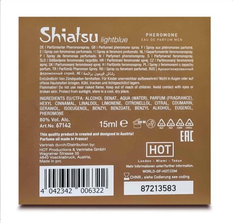SHIATSU Pheromon Fragrance man lightblue 15 ml Boss of toys