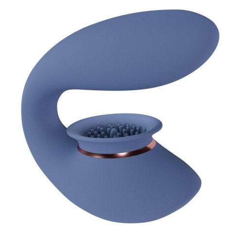 Twitch 3 - Rechargeable Vibrator & Suction - Silicone - 10 Speed - Blue/Grey Boss of toys